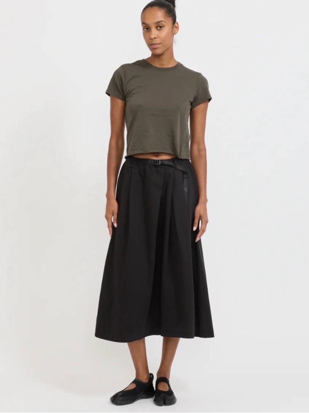 NWOT Gramicci Black Skirt - Adjustable A Line & Bubble Hem & Adjustable Waist